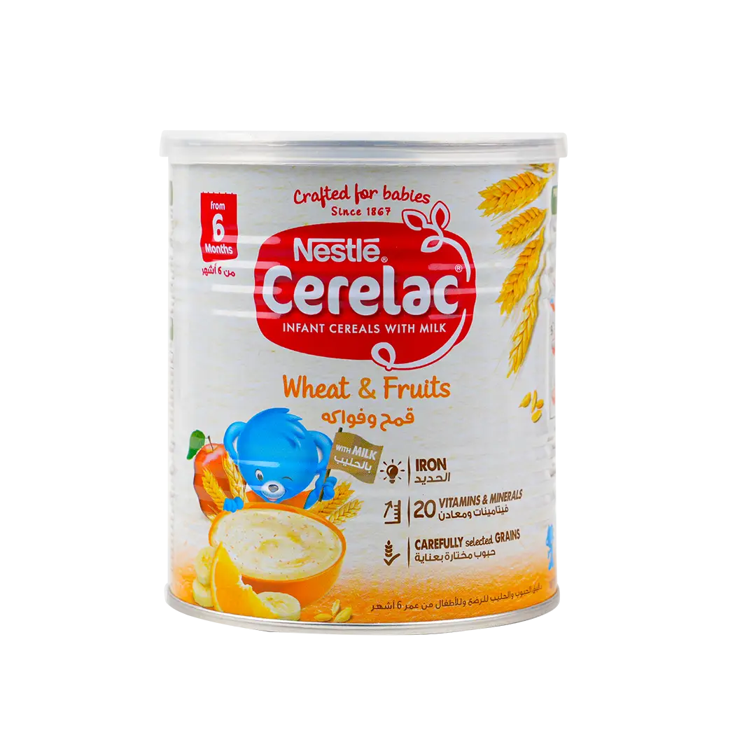 Nestle Cerelac With Milk From 6 Months 400G - Wheat & Fruits