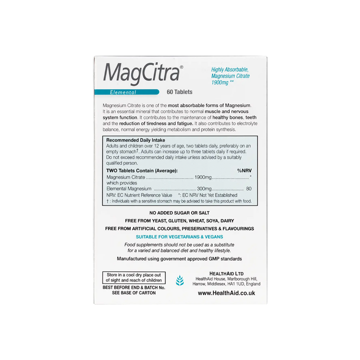 24337-Healthaid Magcitra 60 Tab. +3