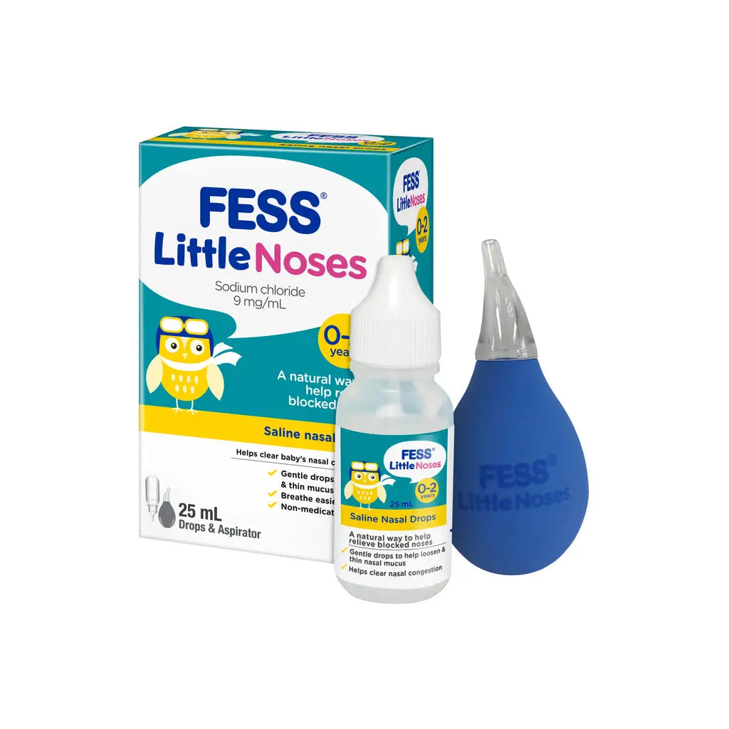 24343-Fess Little Saline Nasal Drops & Aspirator 25Ml
