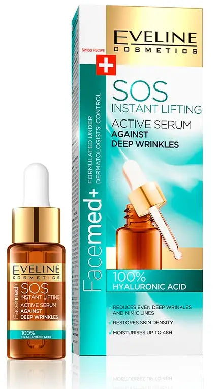 24427-Eveline Facemed+ 100% Hyaluronic Acid Serum 18Ml