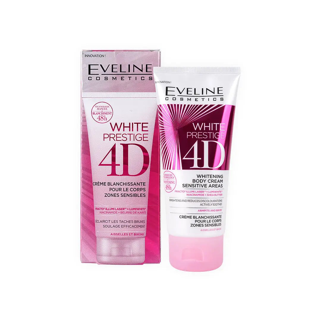 EVELINE 4D WHITENING BODY SENSITIVE AREAS CR 100ML