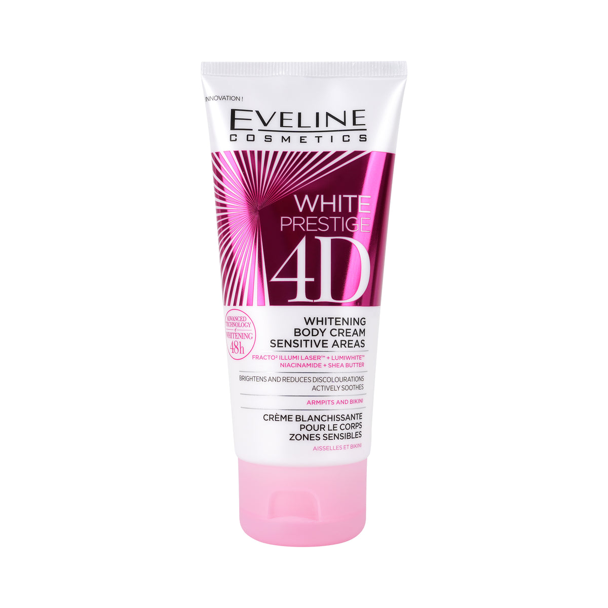 24429-Eveline 4D Whitening Body Sensitive Areas Cr 100Ml +1