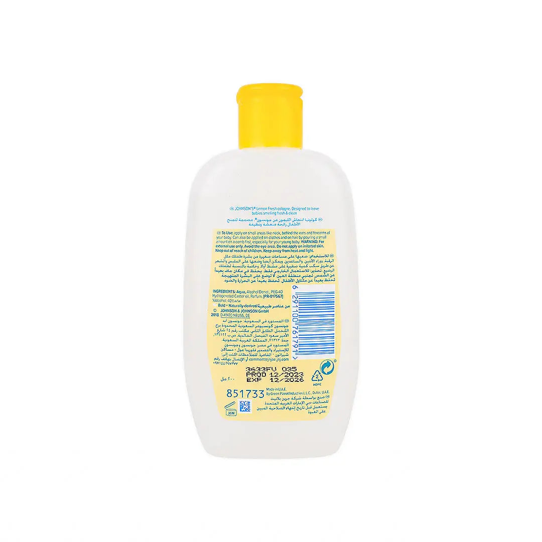 Johnson's Baby Cologne Lemon Fresh 200ml