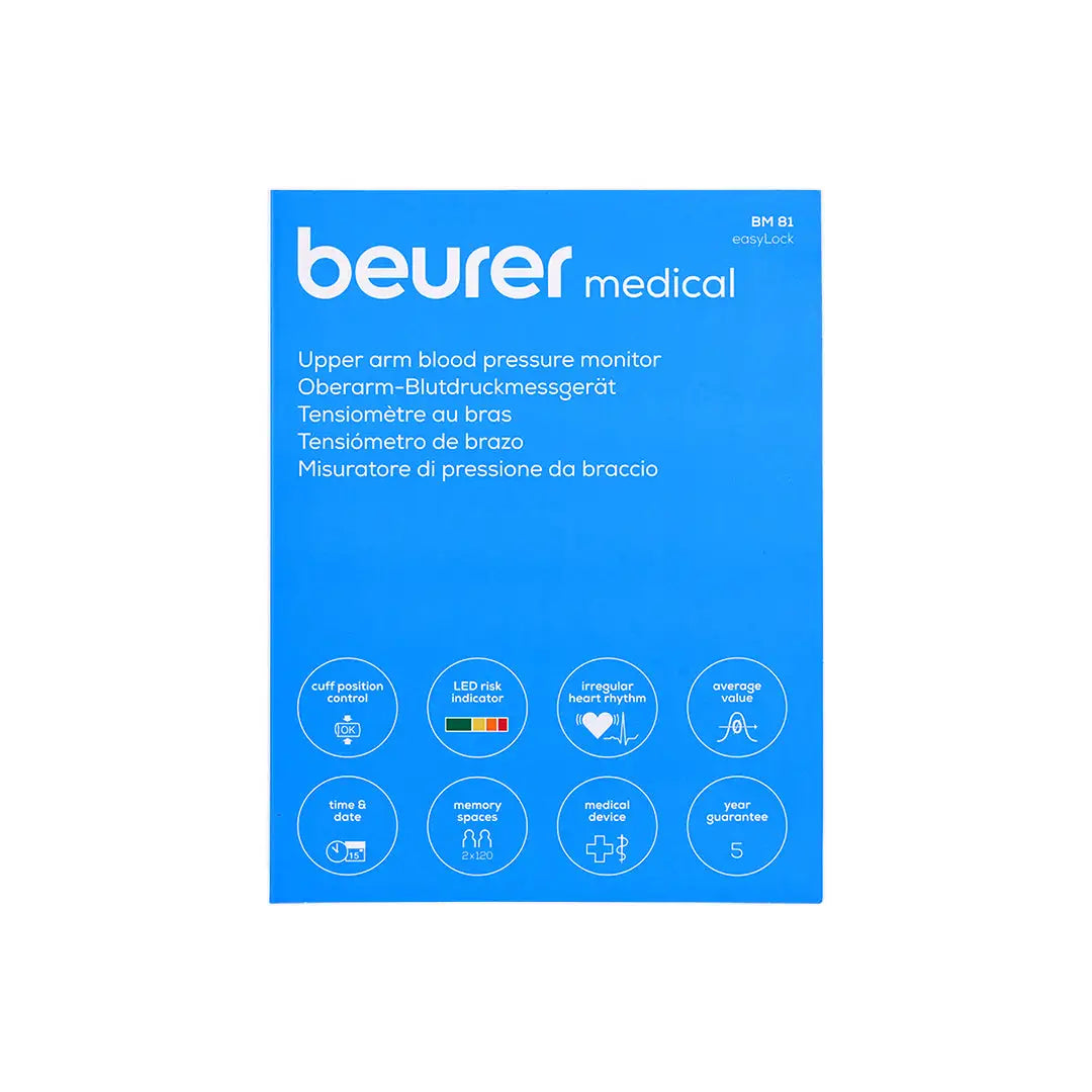 Beurer Upper Arm BP Monitor BM81 +4
