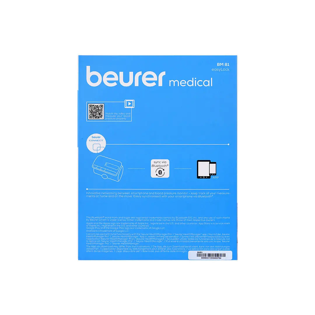 Beurer Upper Arm BP Monitor BM81 +3