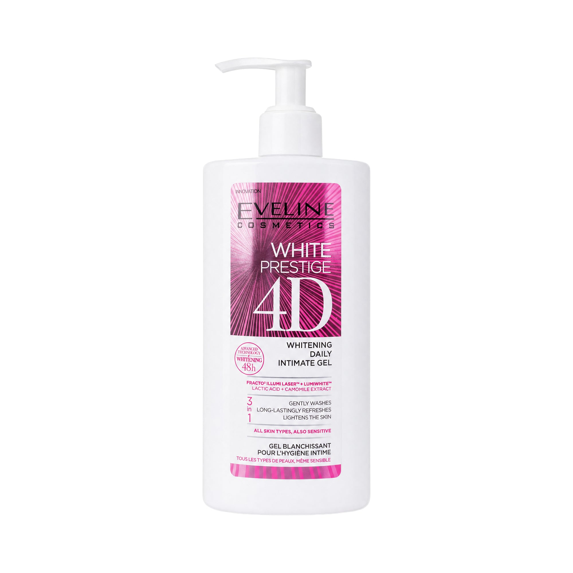 24632-Eveline 4D Whitening Daily Intimate Gel 250Ml