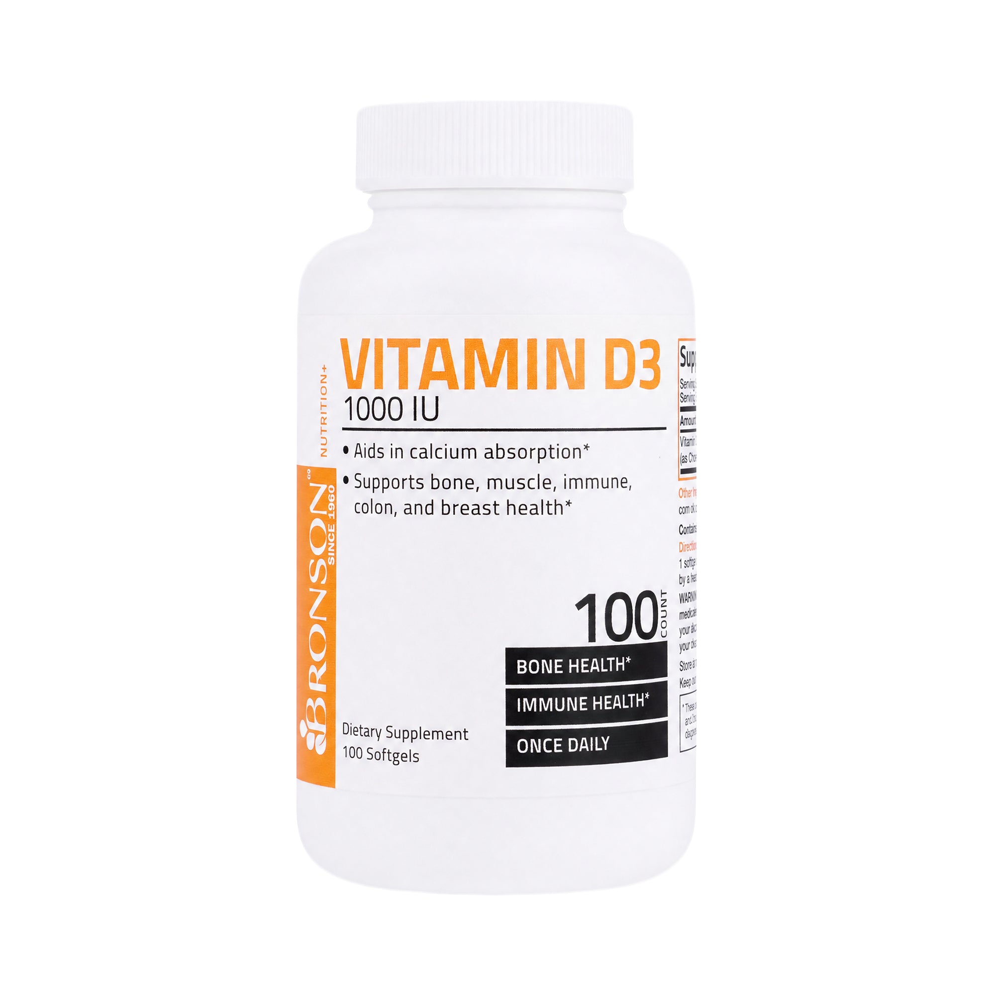 24649-Bronson Vit D3 1000Iu 100 Capsules