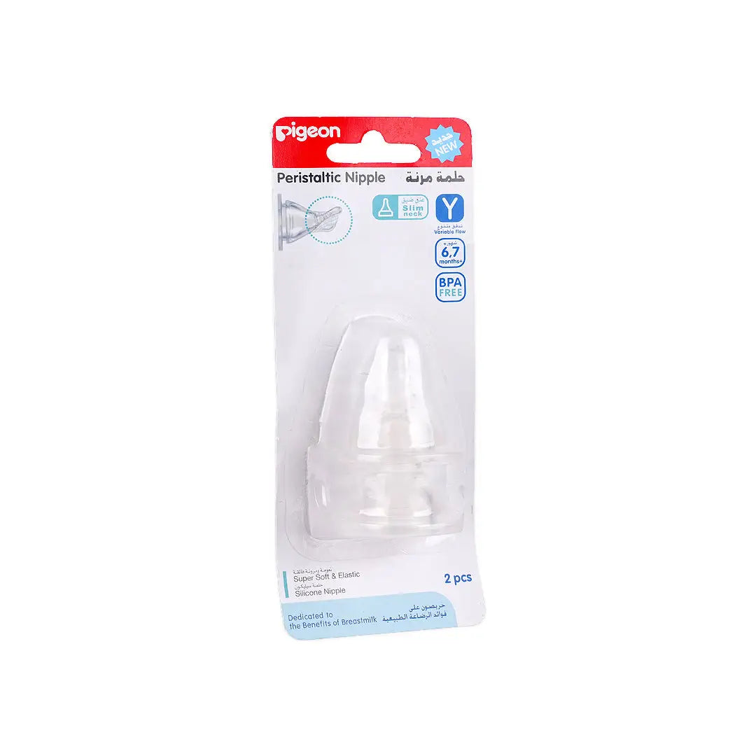 24678-Pigeon Peristaltic Nipple +6m 2Pcs-17340 +4