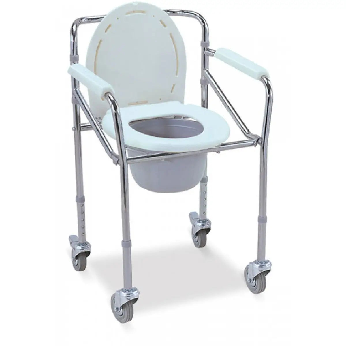 24793-Pharmazone Commode Chair With Wheels 46cm FS696