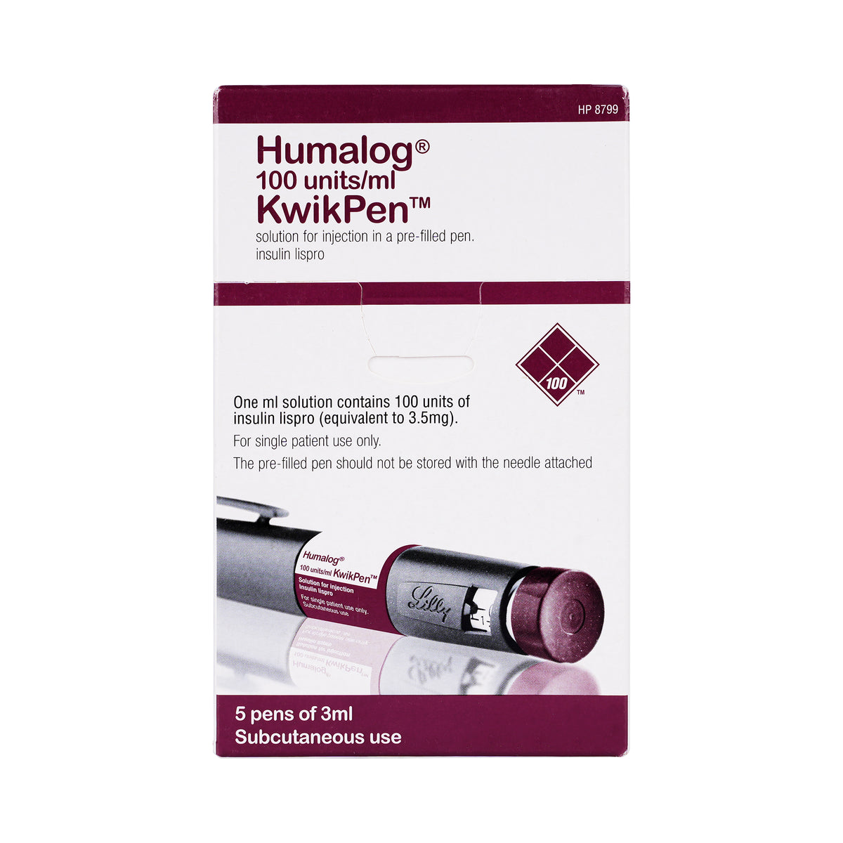25039-Humalog Kwikpen 100 U/mL 5x3mL