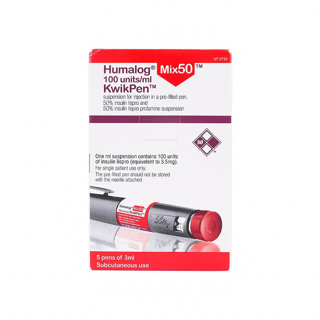 humalog mix50 inj 100u ml pen 3ml 5crt