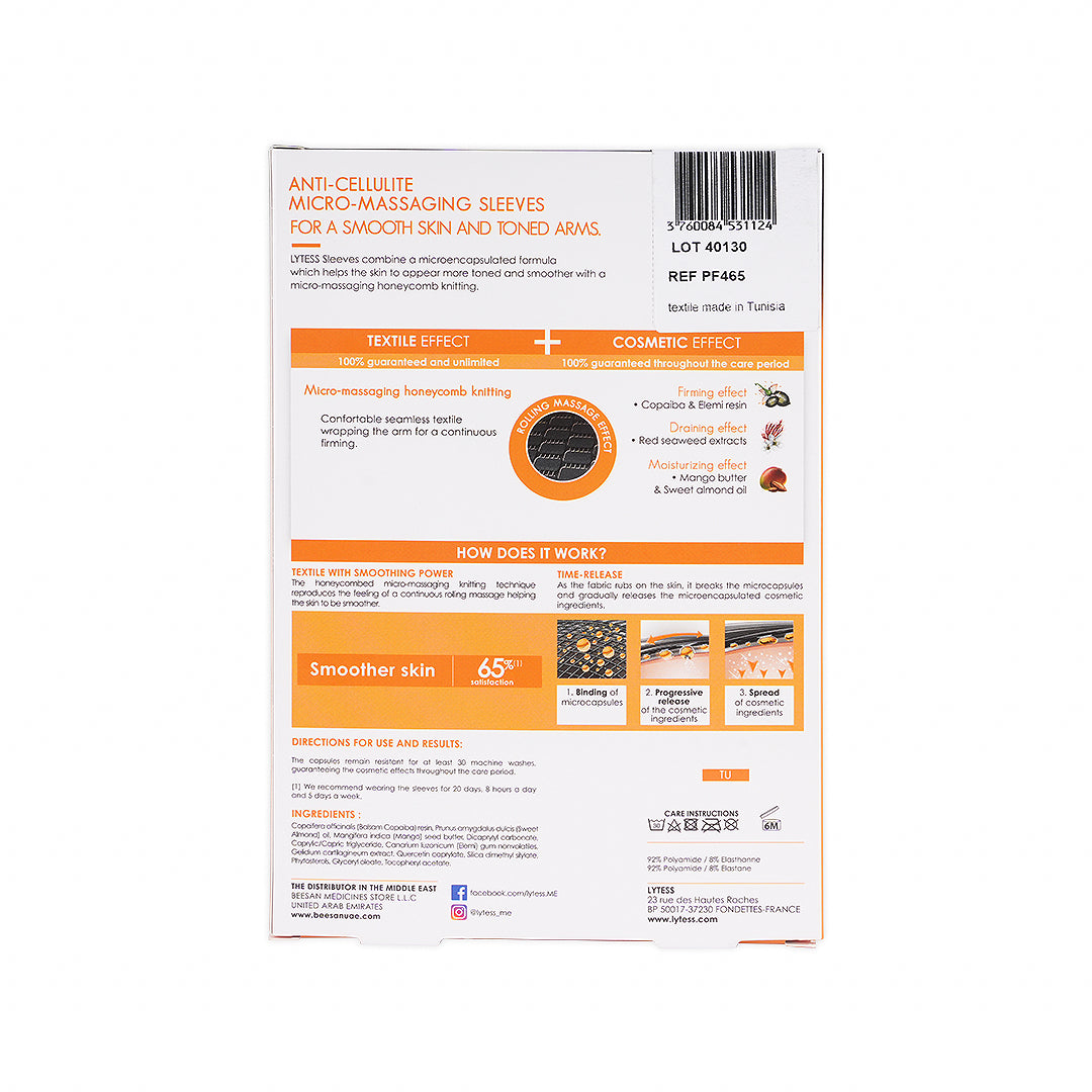 LYTESS ANTI-CELLULITE SLEEVES BLACK-TU