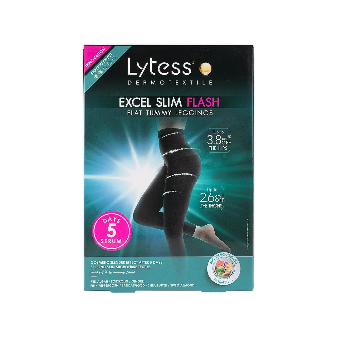 LYTESS LEGGINS EXCEL SLIM FLASH BLACK/NOIR-L/XL