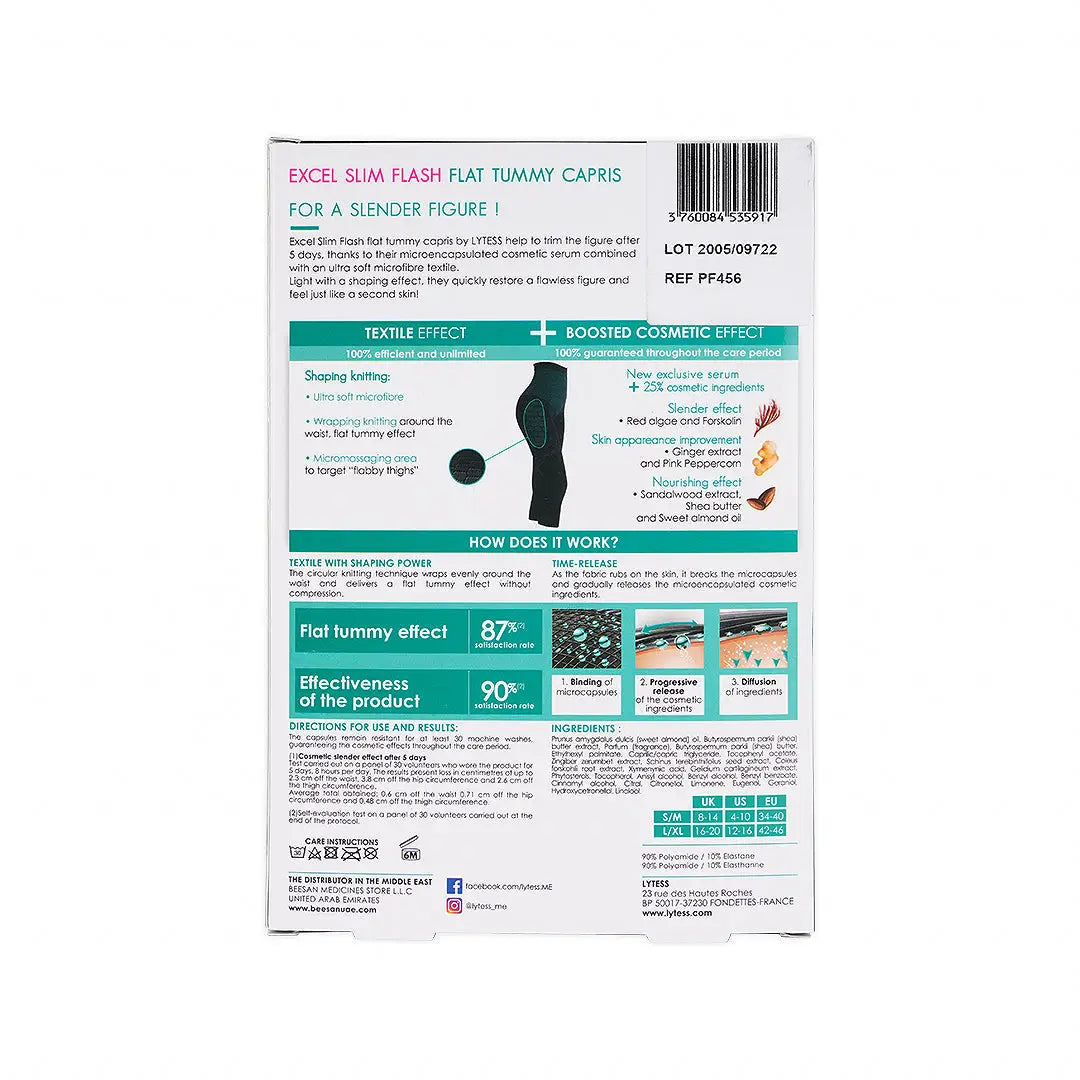 LYTESS CAPRIS EXCEL SLIM FLASH BLACK/NOIR-L/XL