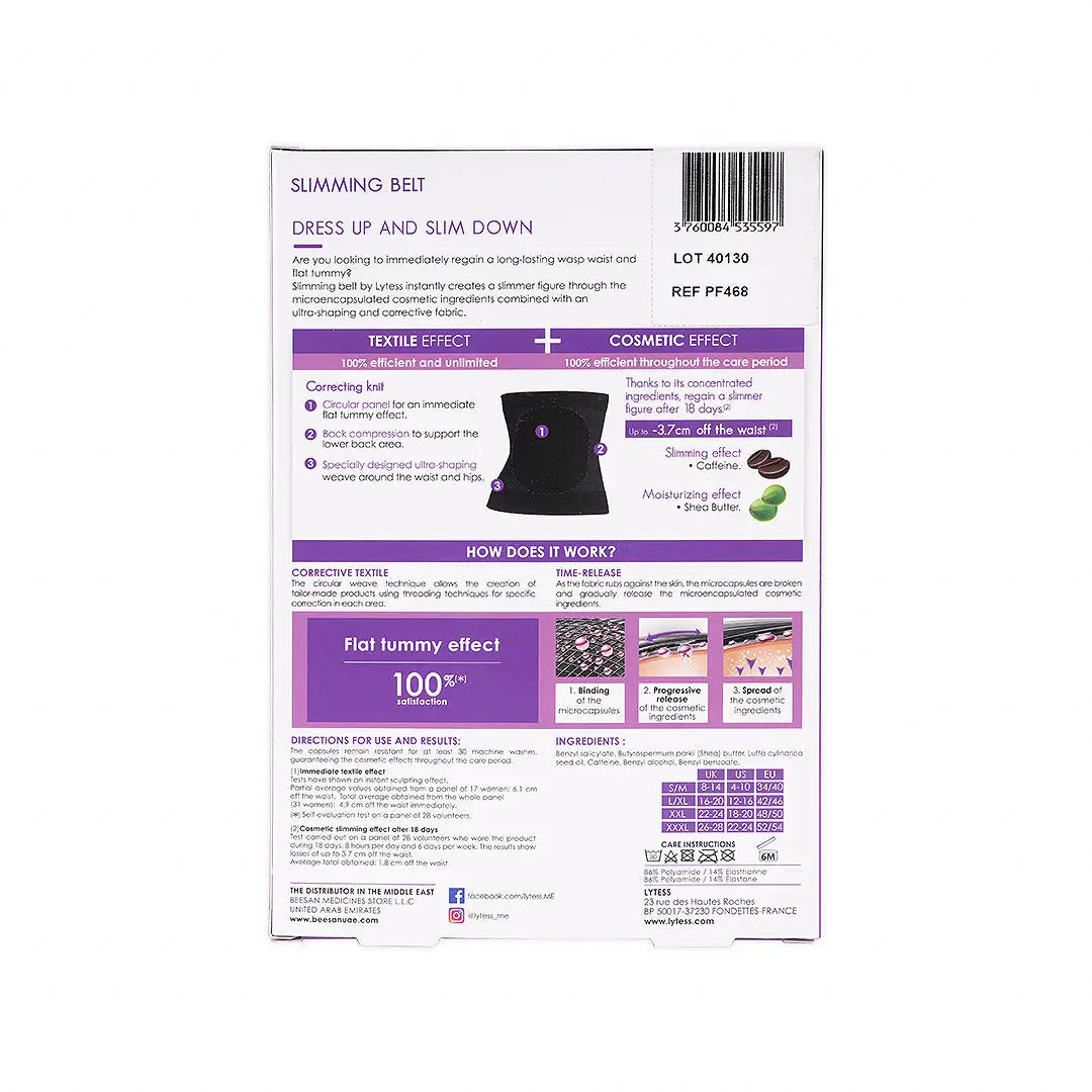 LYTESS CORRECTIVE BELT BLACK -L/XL