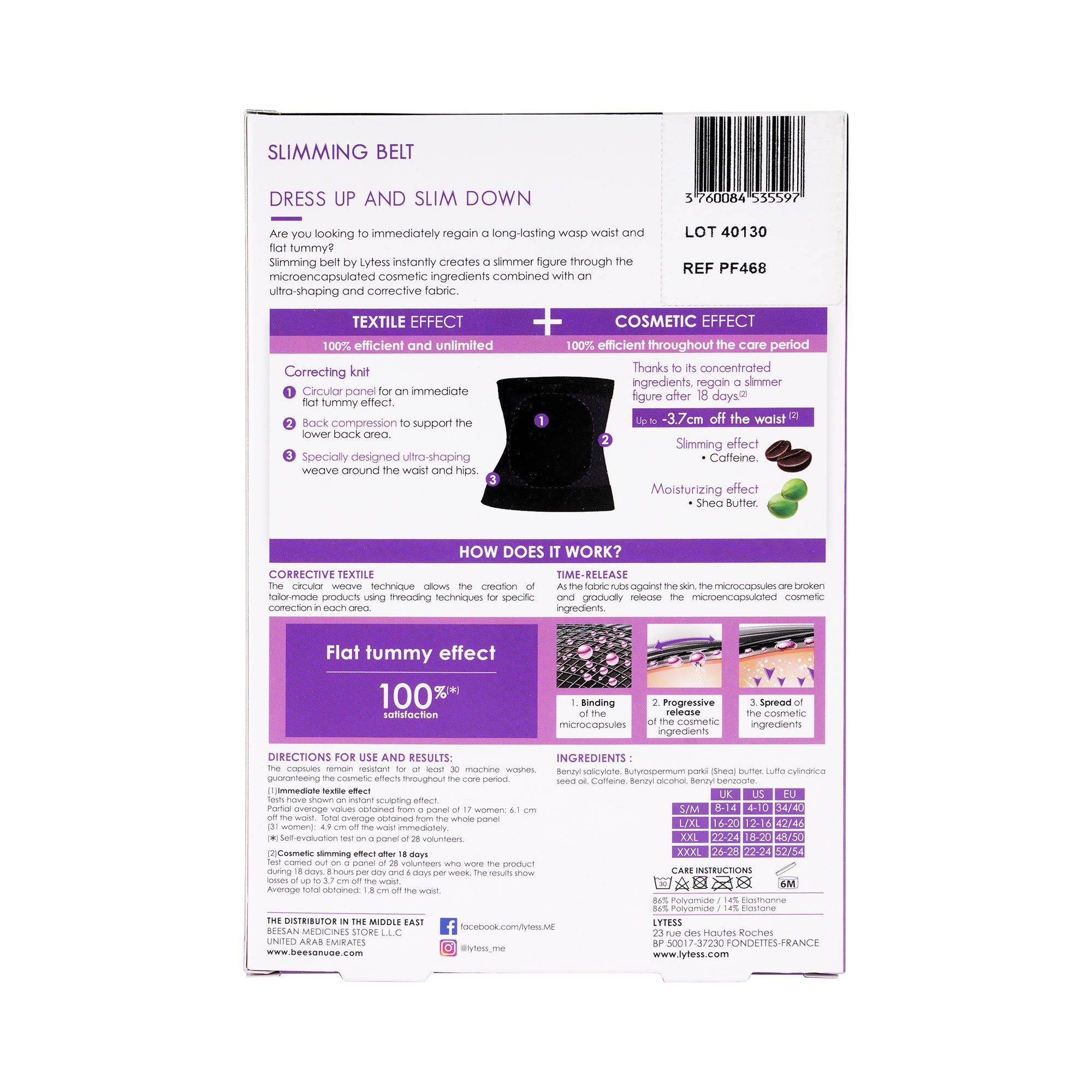 25091-Lytess Corrective Slimming Belt Black-L/XL +1