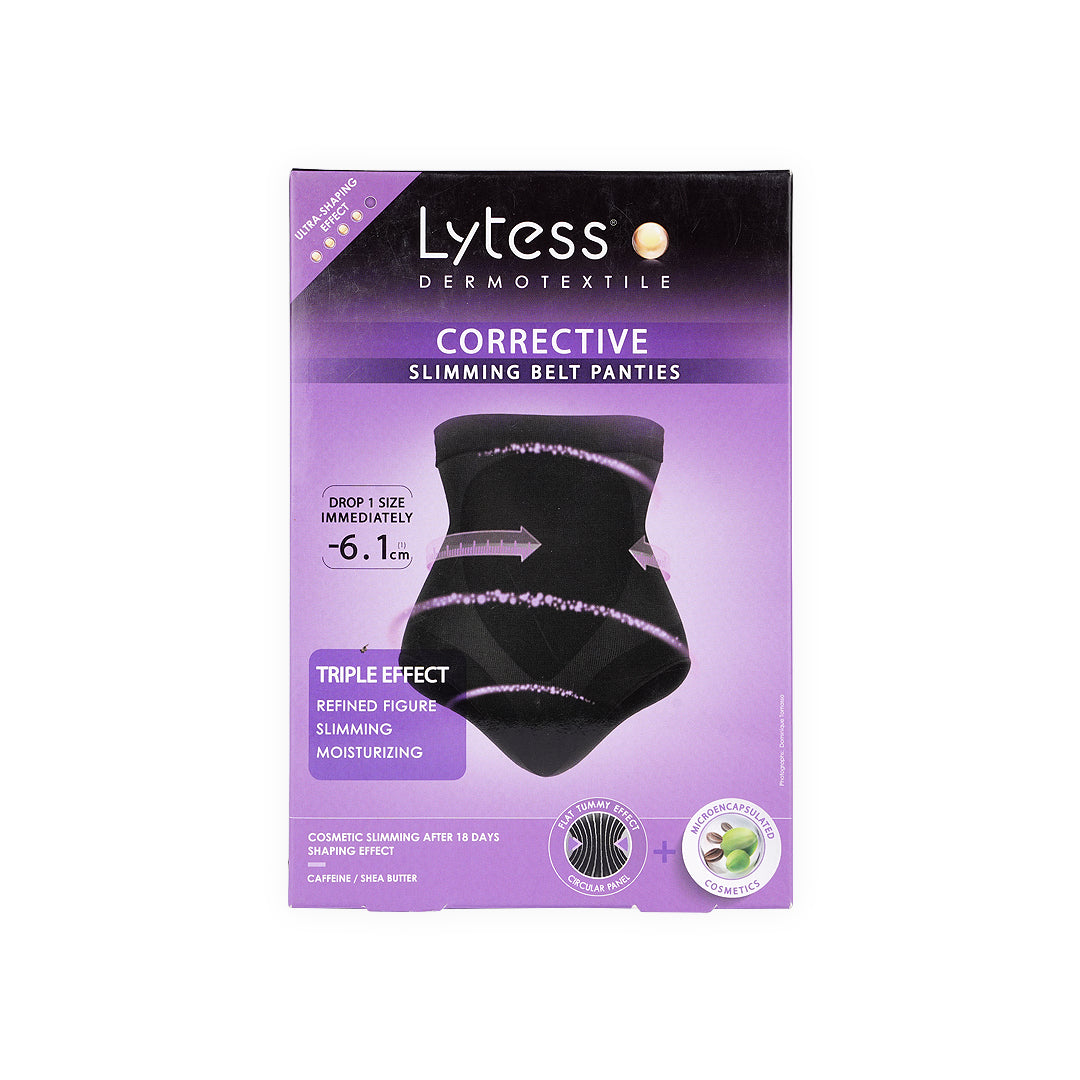 LYTESS CORRECTIVE BELT PANTIES BLACK - XXL