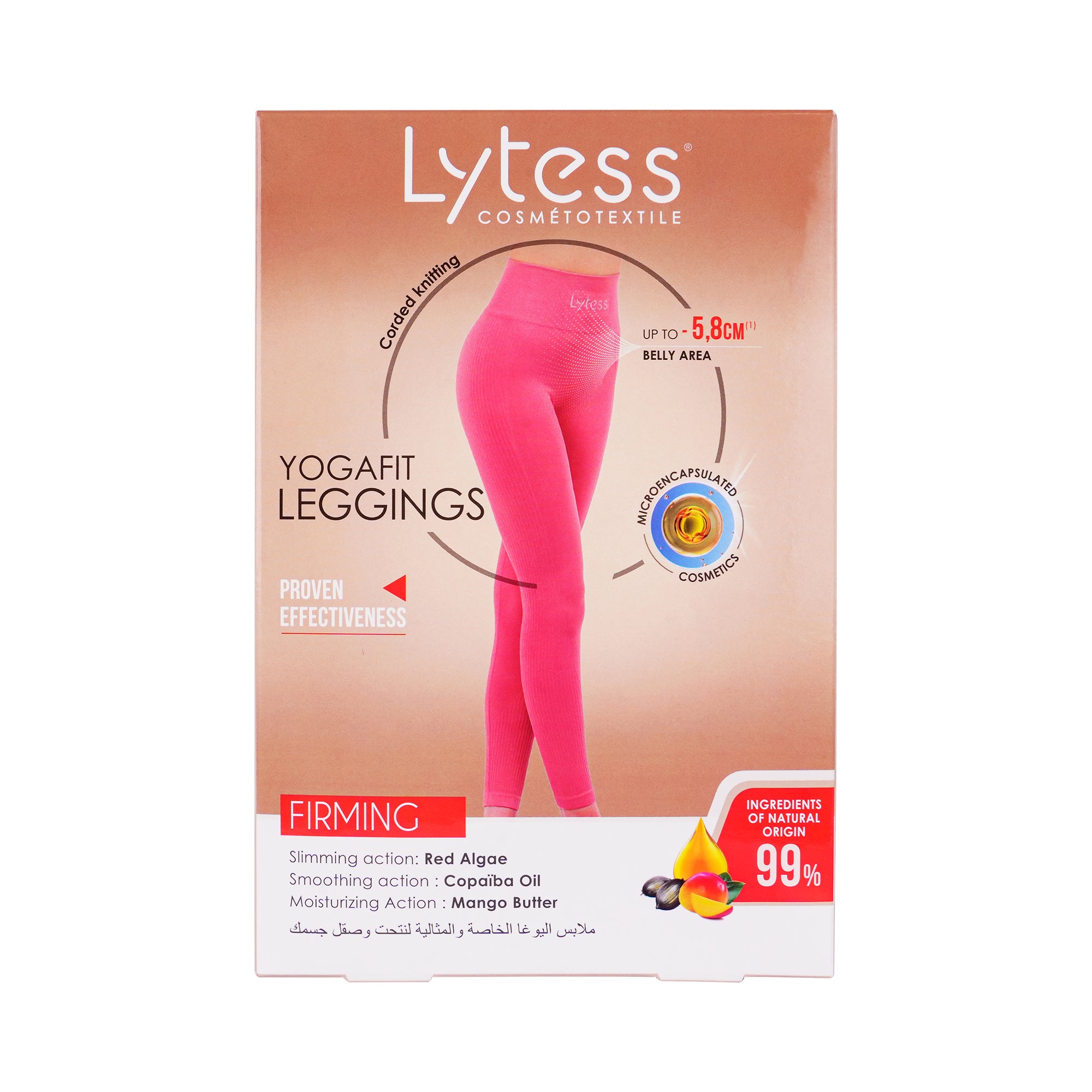 25107-Lytess Yogafit Firming Bra Pink S/M