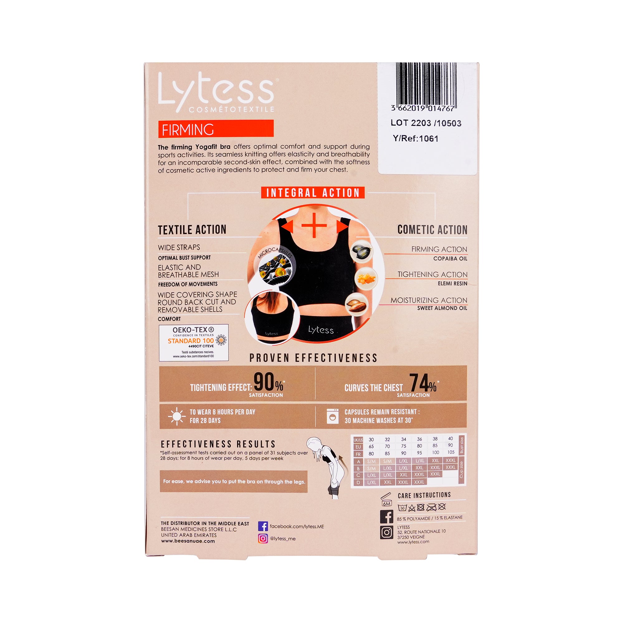 25112-Lytess Yogafit Firming Bra Onyx Black L/XL +1