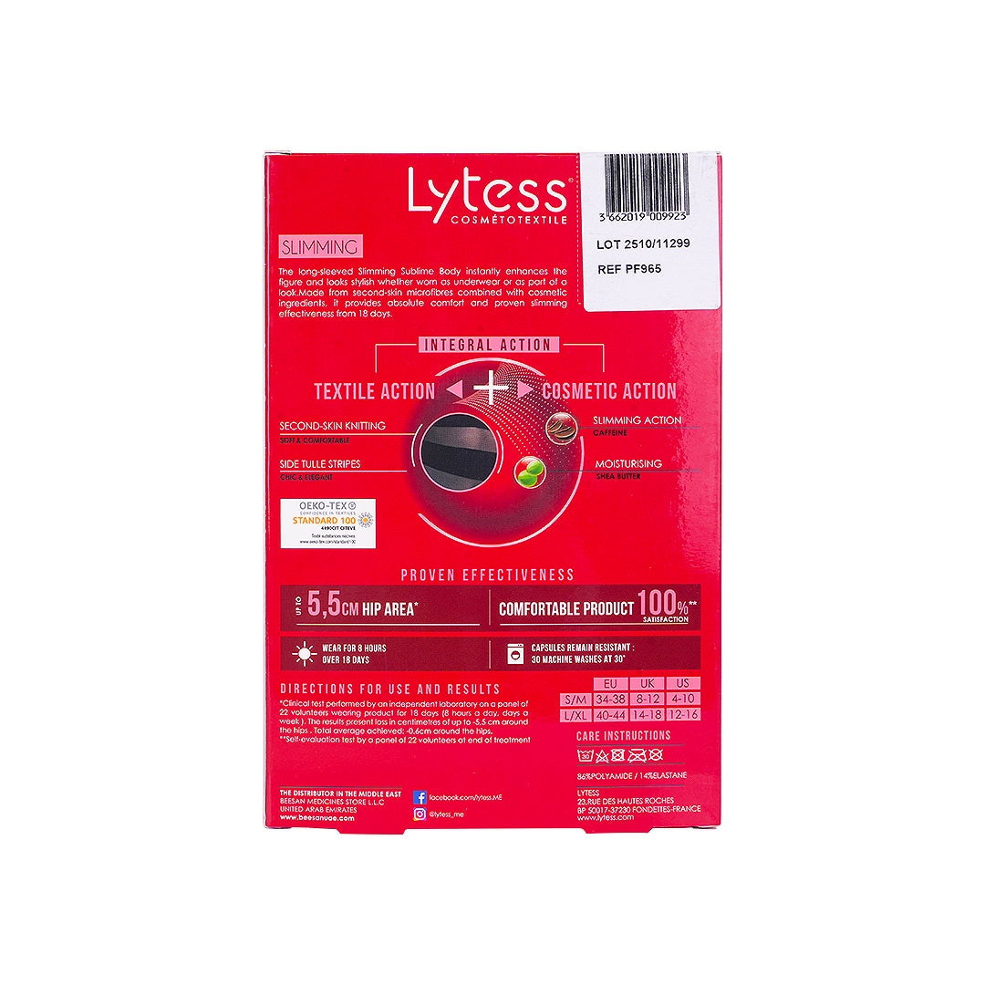 Lytess Slimming Long Sleeved Sublime Body Black L/XL