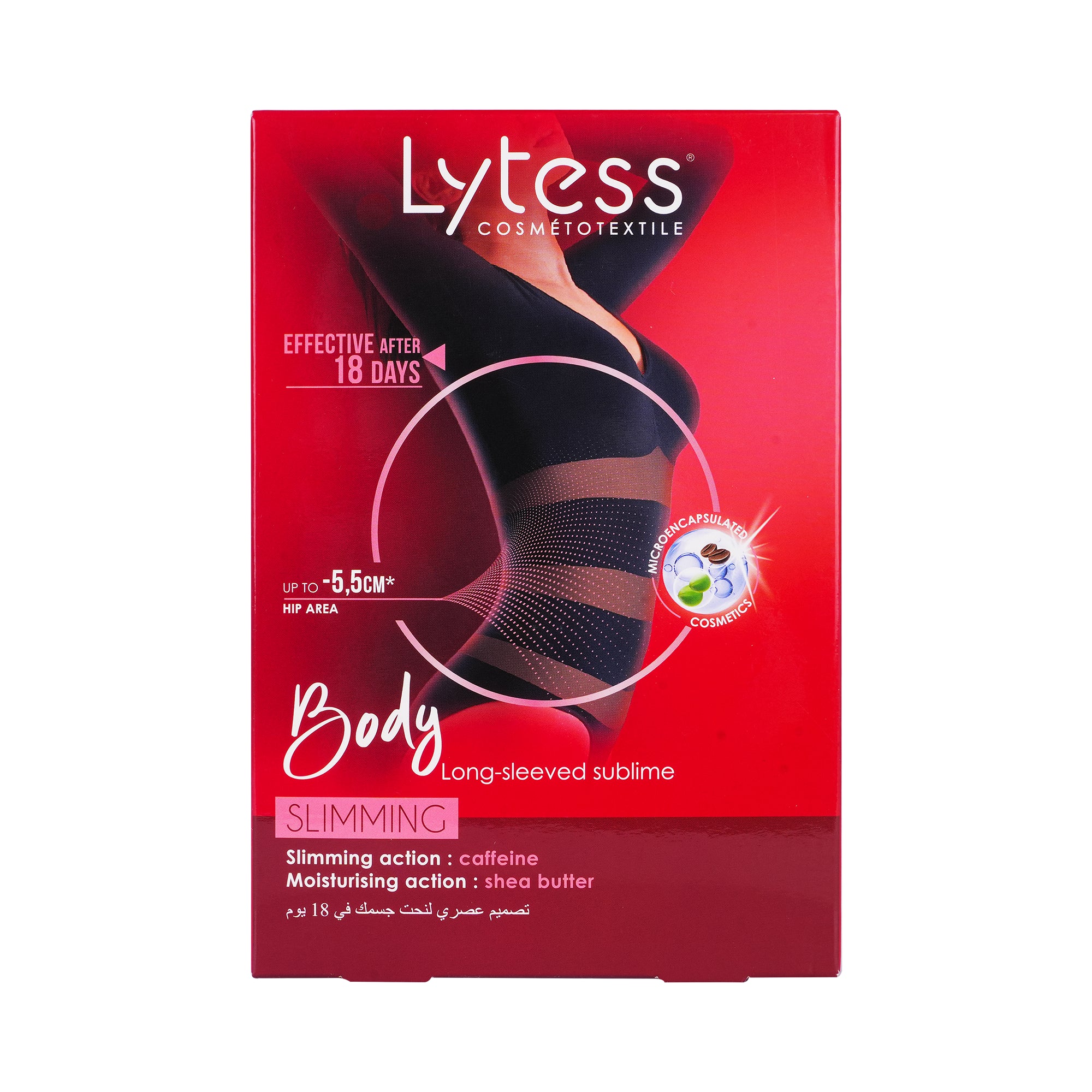 25122-Lytess Slimming Long Sleeved Sublime Body Black L/XL