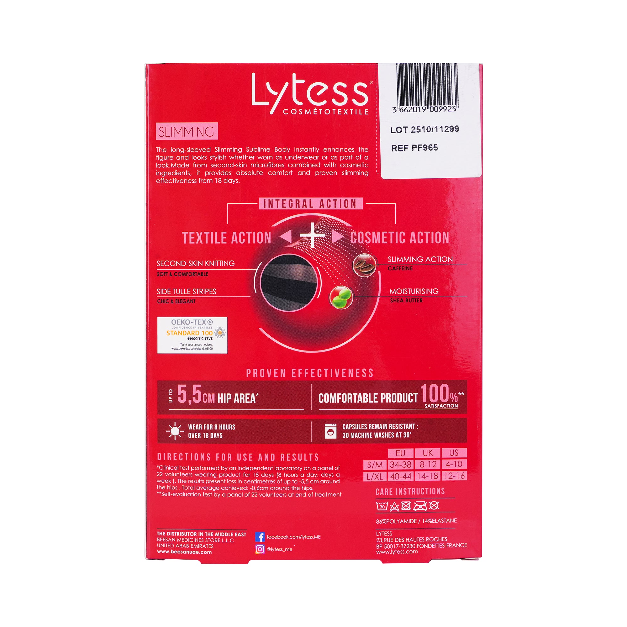 25122-Lytess Slimming Long Sleeved Sublime Body Black L/XL +1