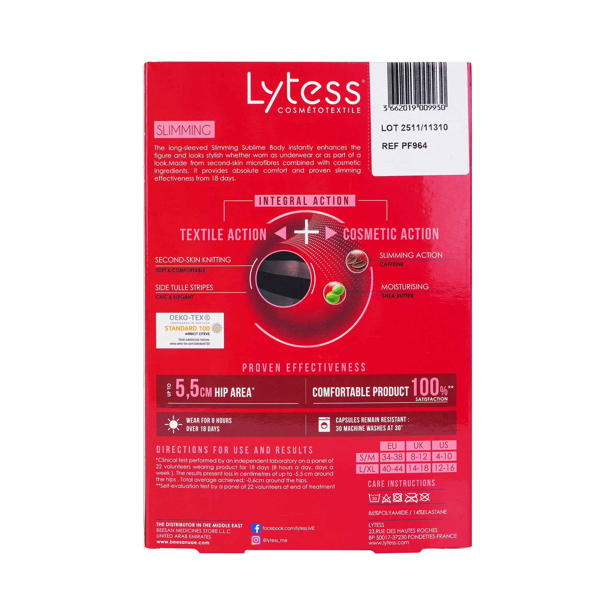25125-Lytess Slimming Long Sleeved Sublime Body Black S/M +1
