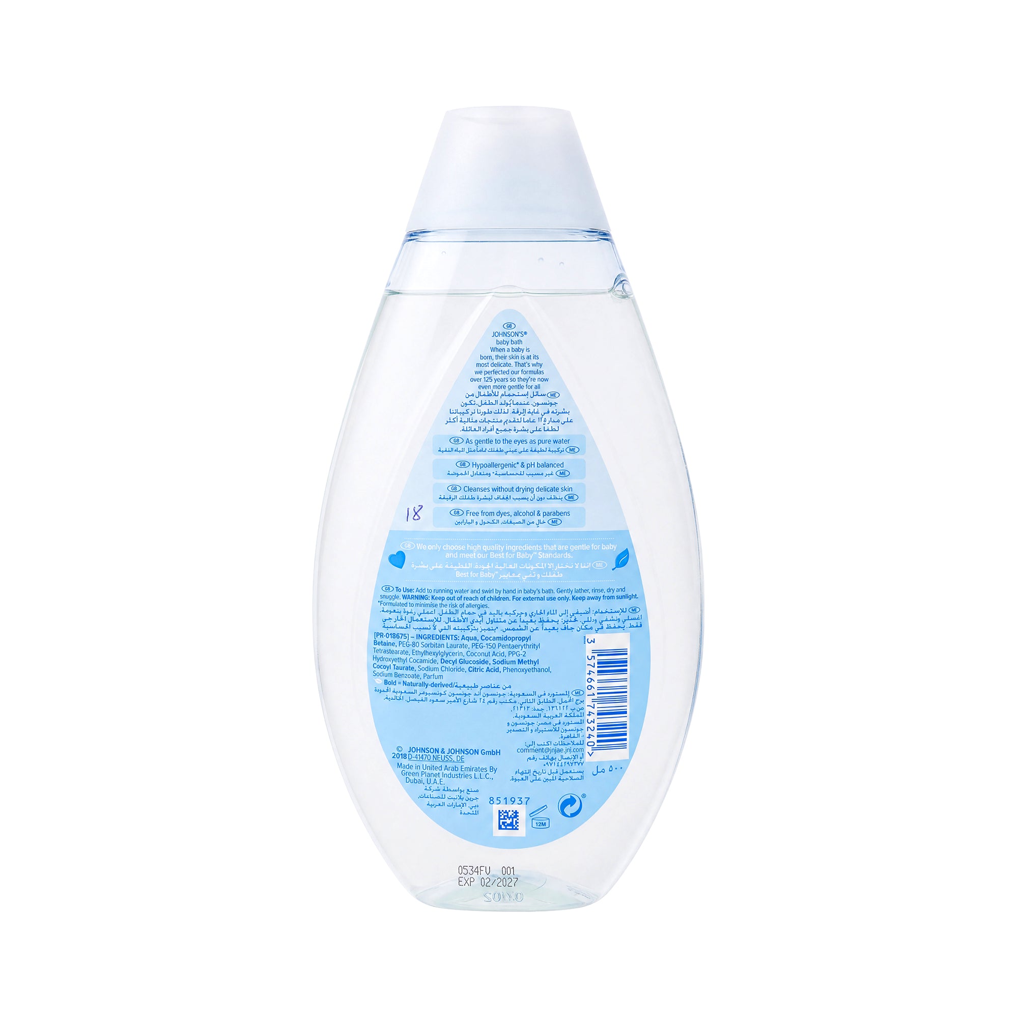 25172-Johnson's Baby Bath 500ml +2