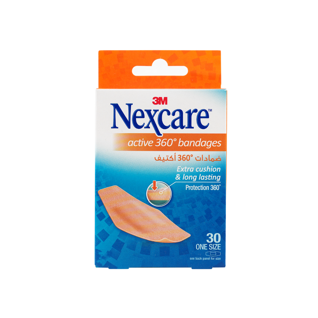 Nexcare Active 360 28x76mm Bandages 30pcs-572