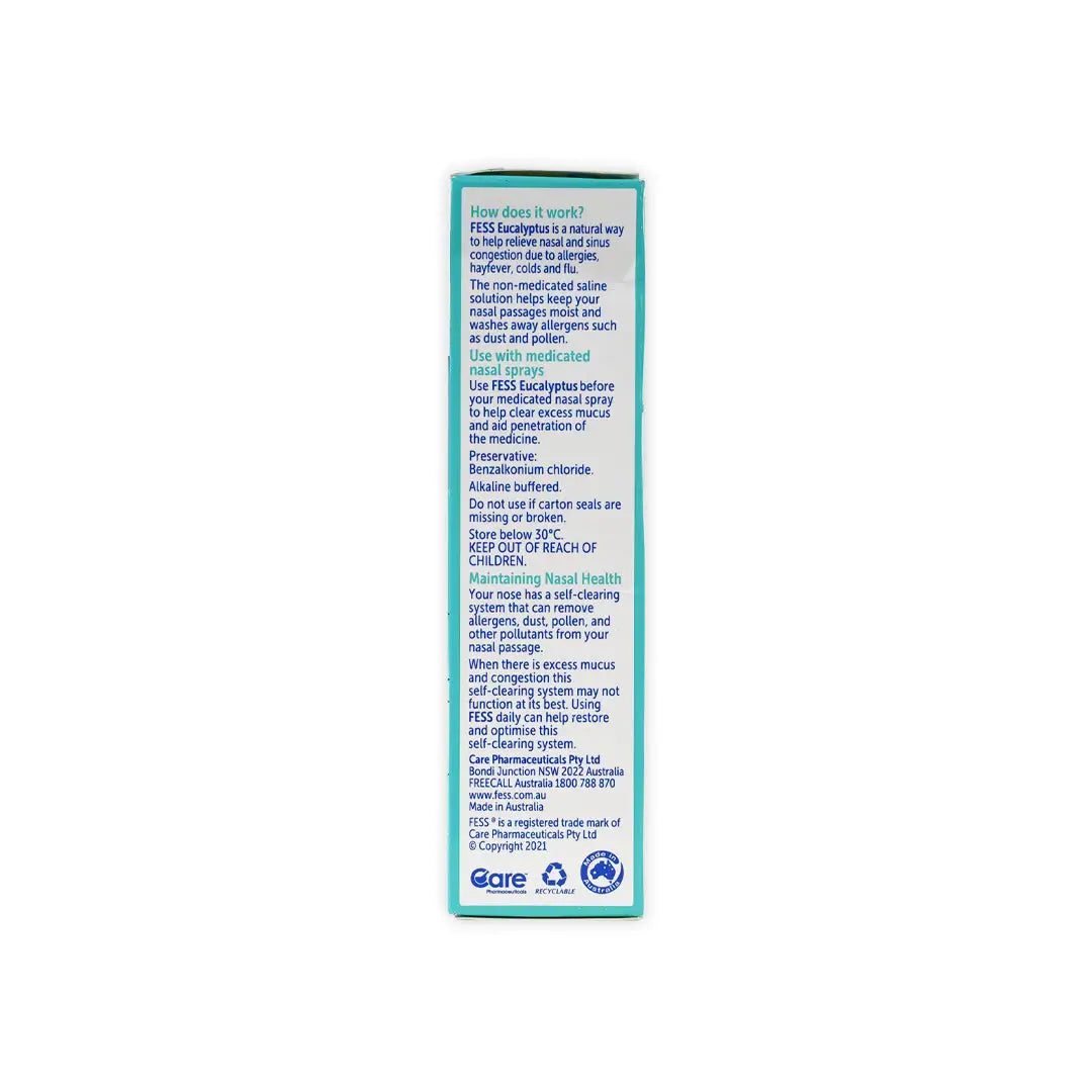 Fess Eucalyptus Saline Nasal Spray 30Ml