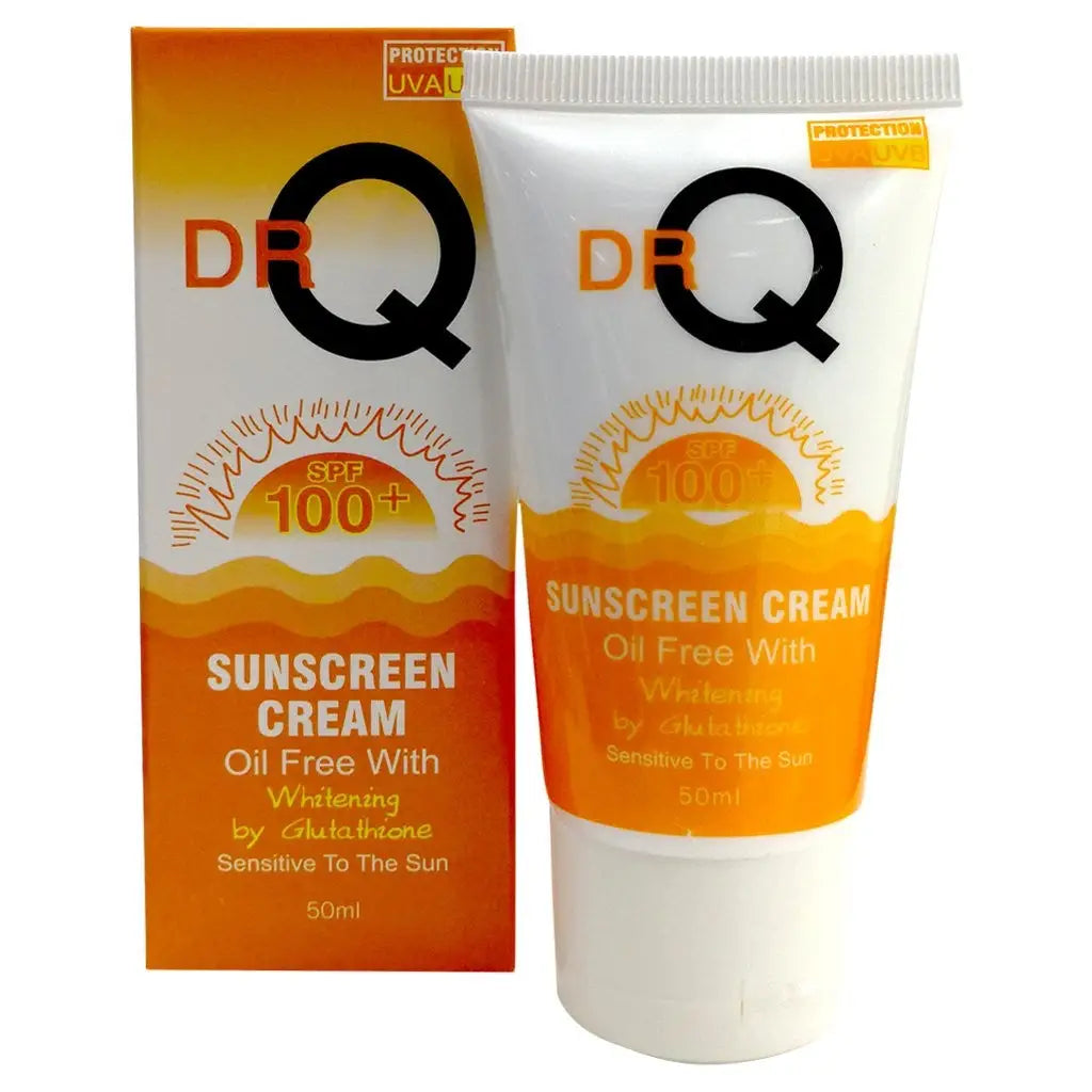 Dr.Q SPF100 + Sunscreen Whitening Oil Free Cream 50Ml-Oily