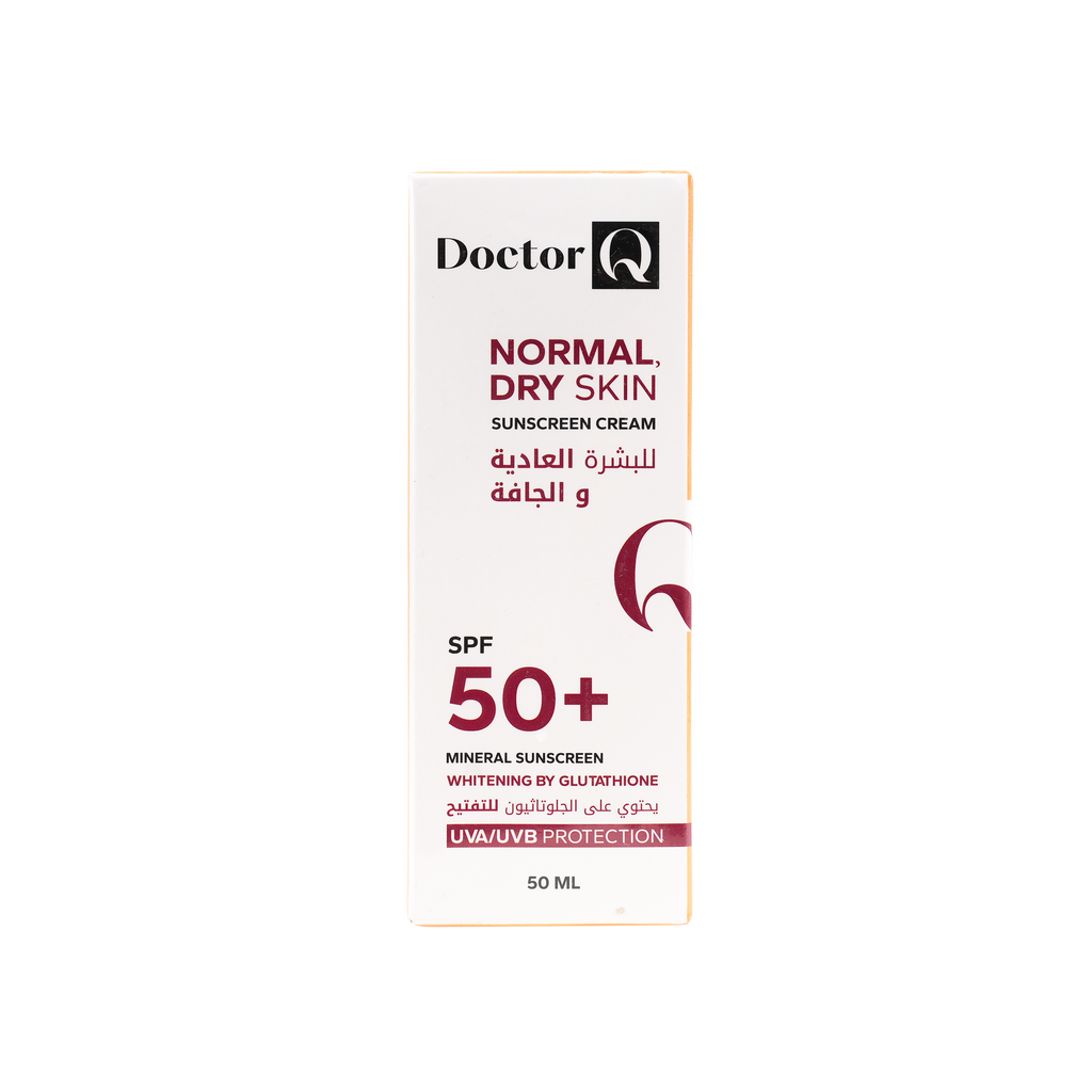 DR.Q SPF50+ SUNSCREEN WHITENING CREAM 50ML-NORMAL & DRY