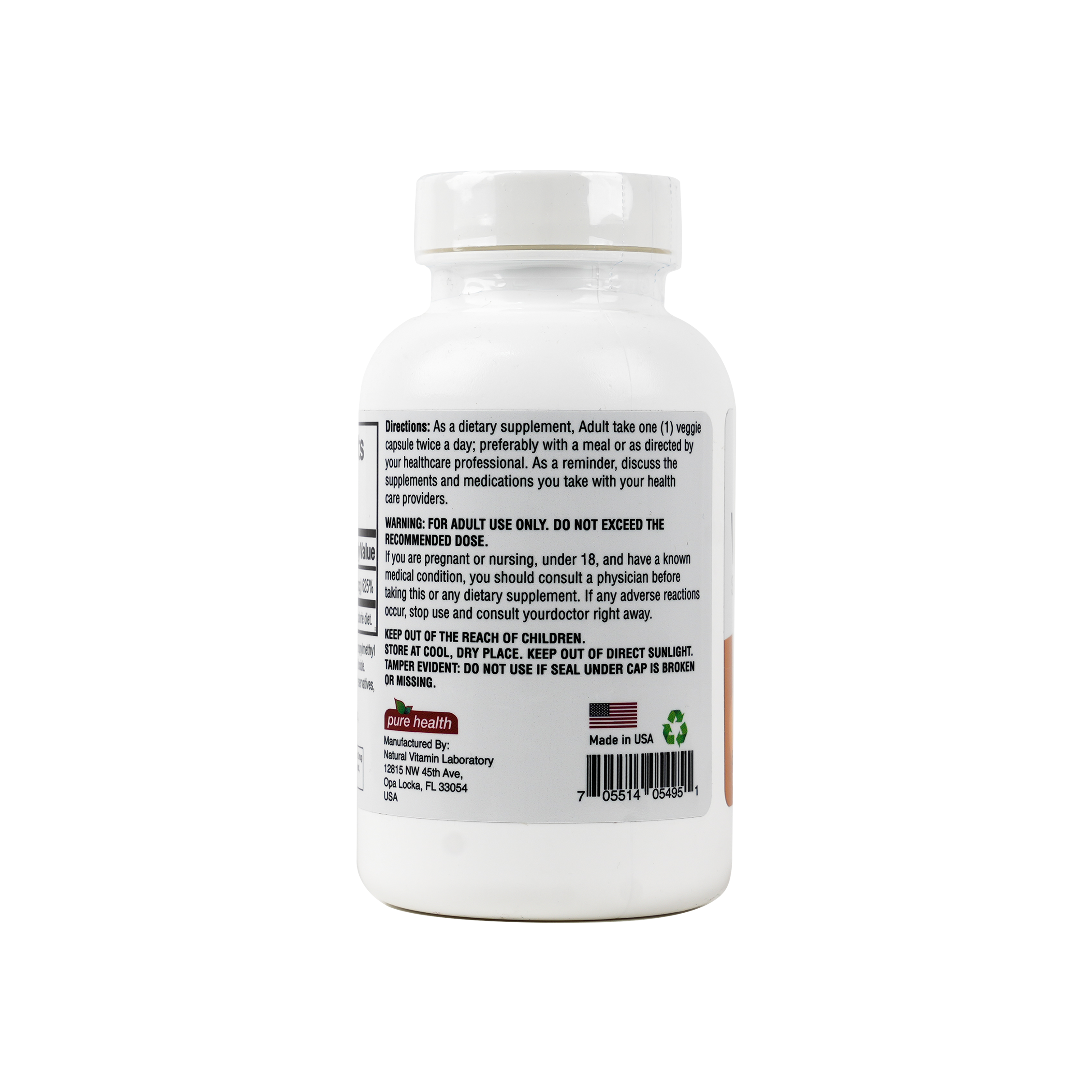 Pure Health Vitamin D3 5000 IU 60 Veg Caps