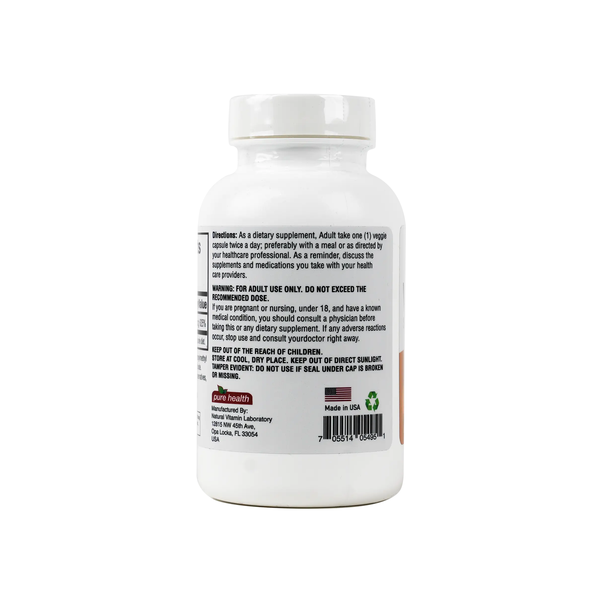 Pure Health Vitamin D3 5000 IU 60 Veg Caps