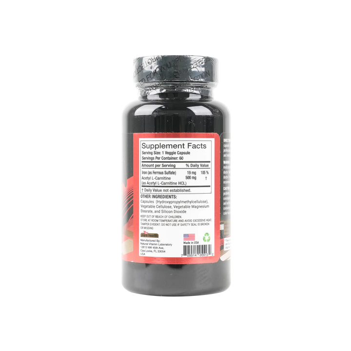 25604-Pure Health Acetyl L-Carnitine 500Mg 60 Veggie Cap +1