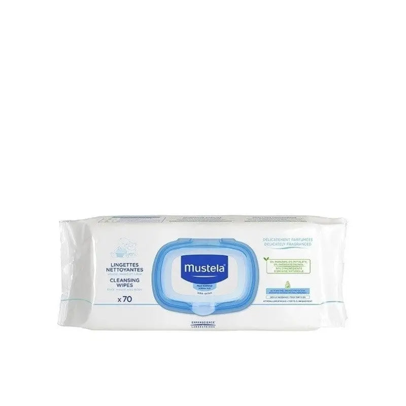 Mustela Cleansing Wipes 70Pcs