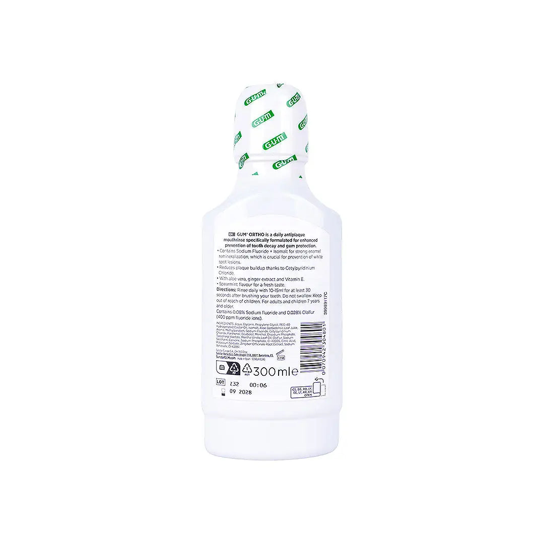 25778-GUM Ortho Mouthwash 300ml +2