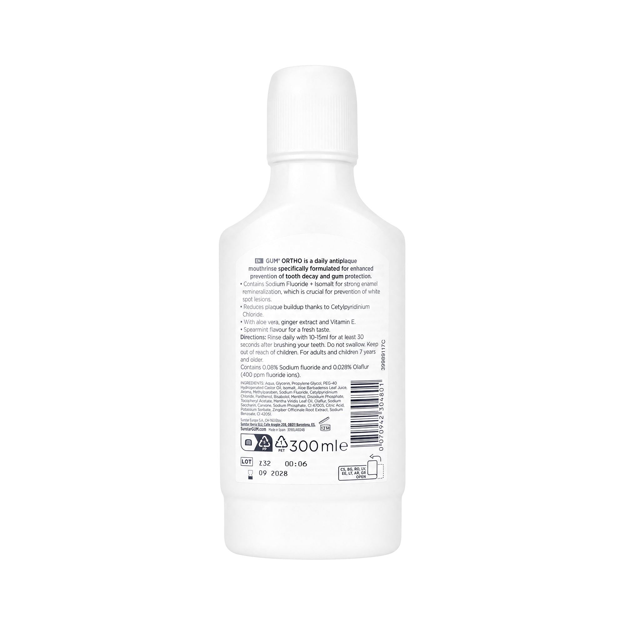 25778-GUM Ortho Mouthwash 300ml +1