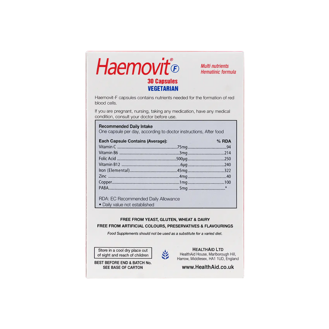 25808-Healthaid Haemovit Fort 30 Cap +2