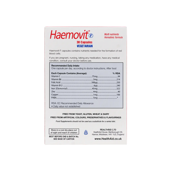 25808-Healthaid Haemovit Fort 30 Cap +2