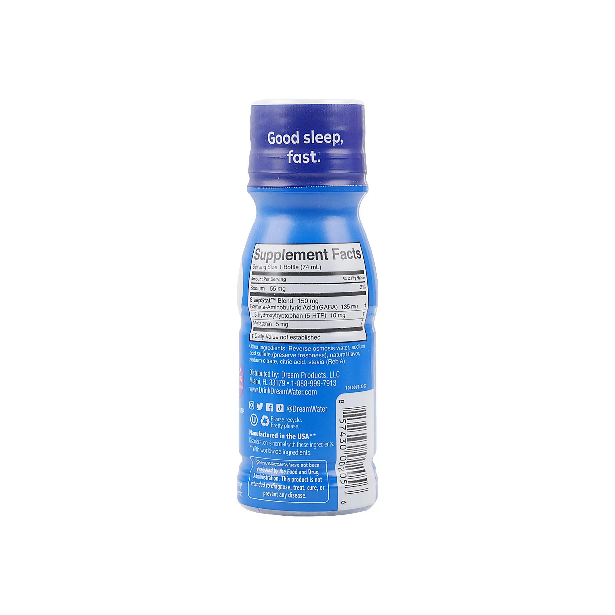 Dream Water Original Sleep Shot 74Ml-Snoozeberry