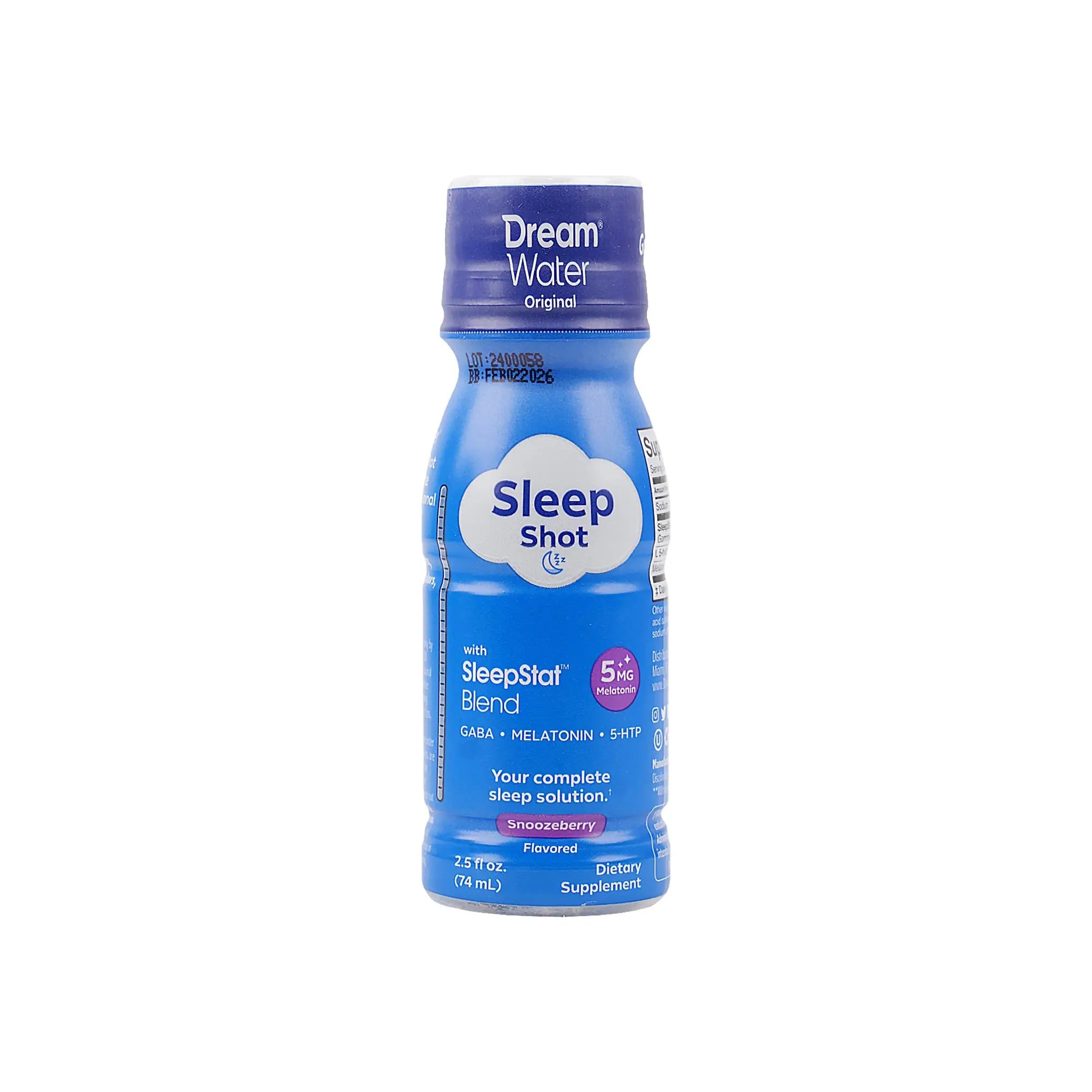 Dream Water Original Sleep Shot 74Ml-Snoozeberry