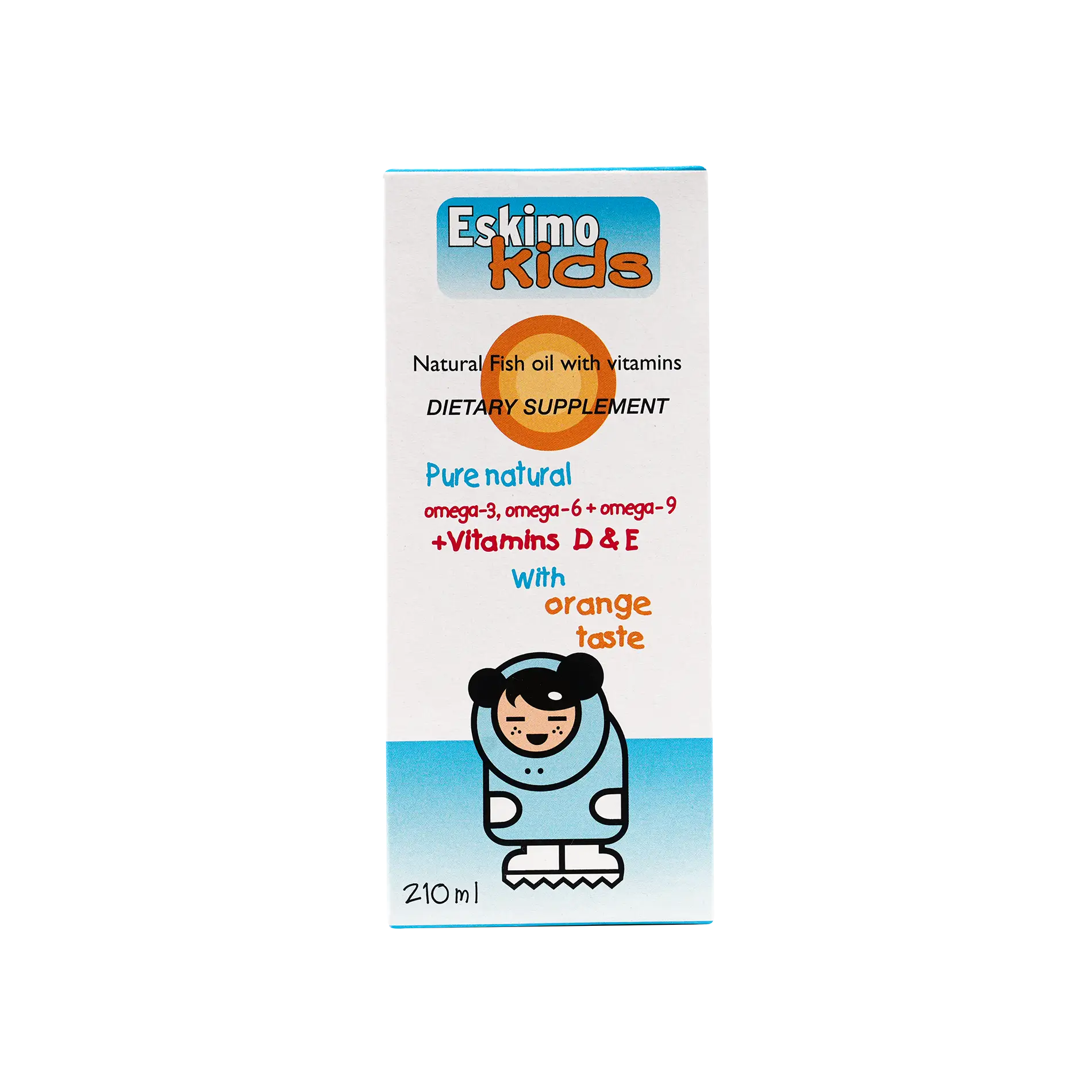 Eskimo Kids Syrup Orange Taste 210Ml