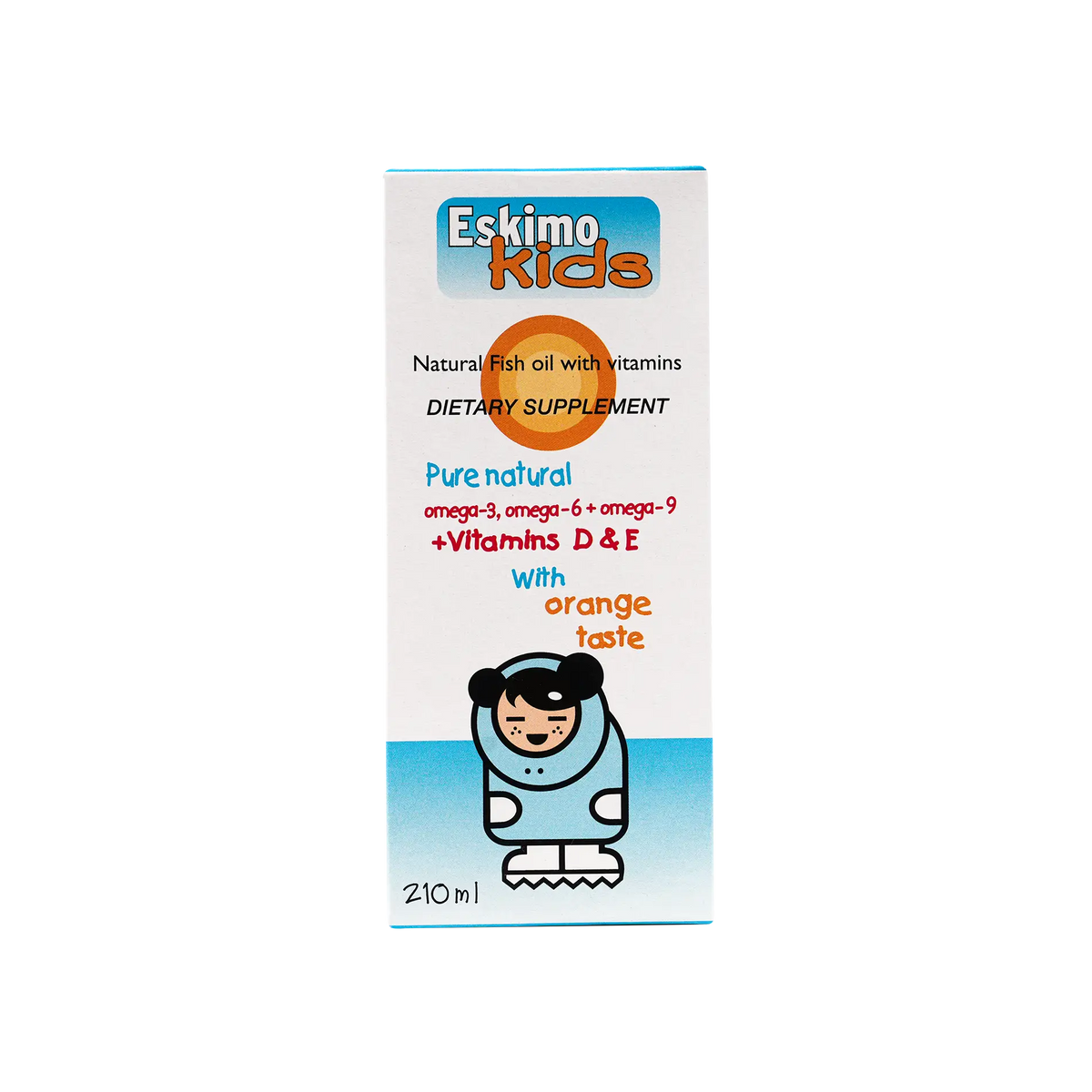 25907-Eskimo Kids Syrup Orange Taste 210 ml