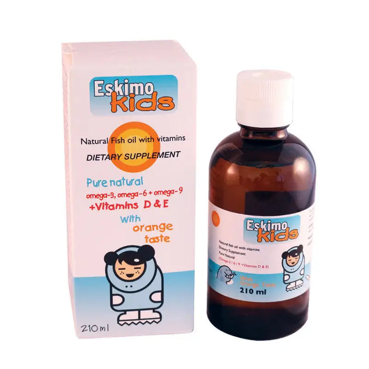 25907-Eskimo Kids Syrup Orange Taste 210 ml +4