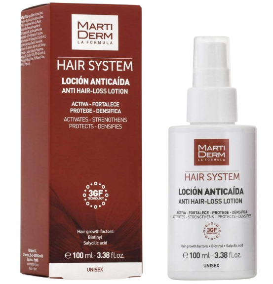 Martiderm Hair System Anticada 3gf Lotion 100ml