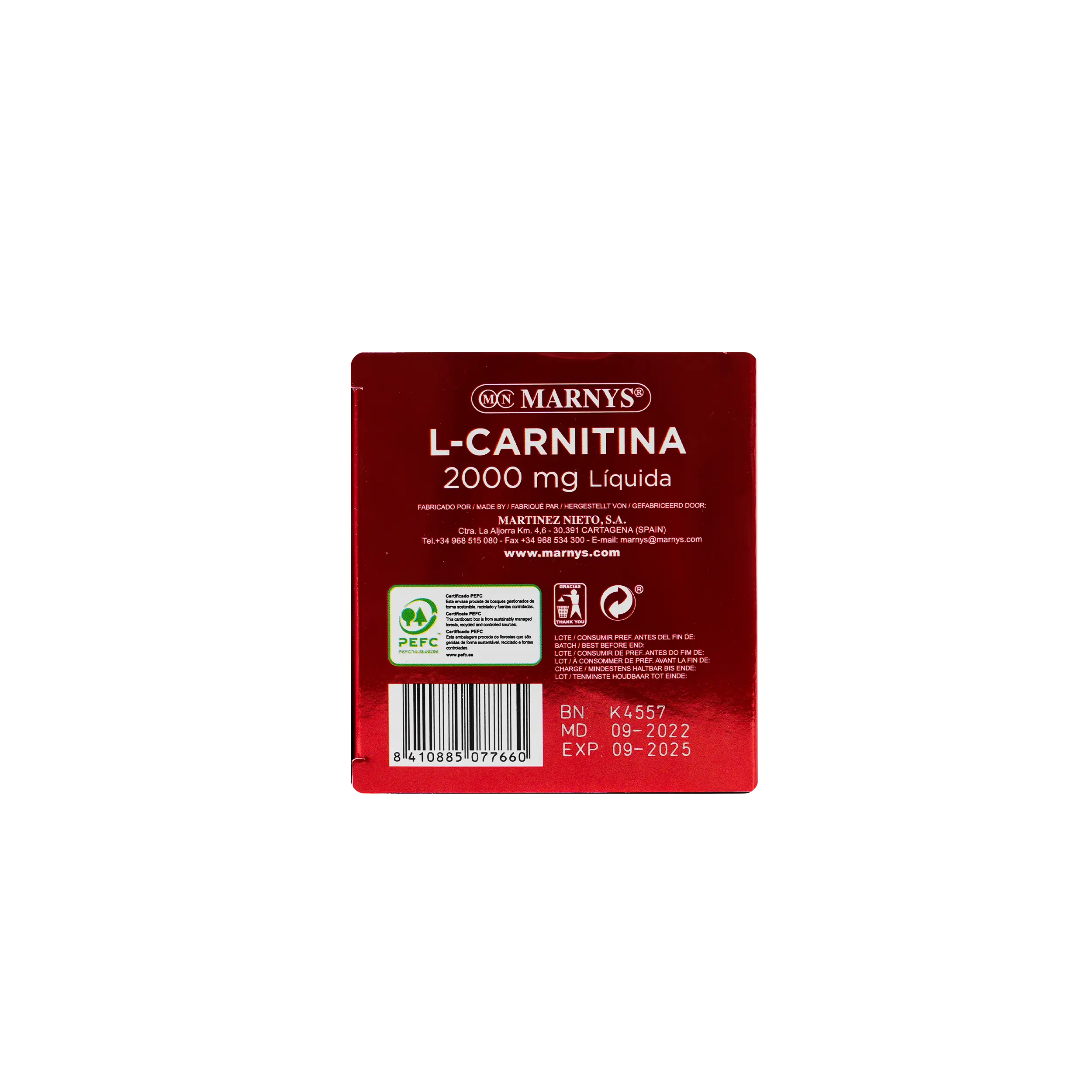 Marnys L-Carnitine 2000Mg 20 Vials