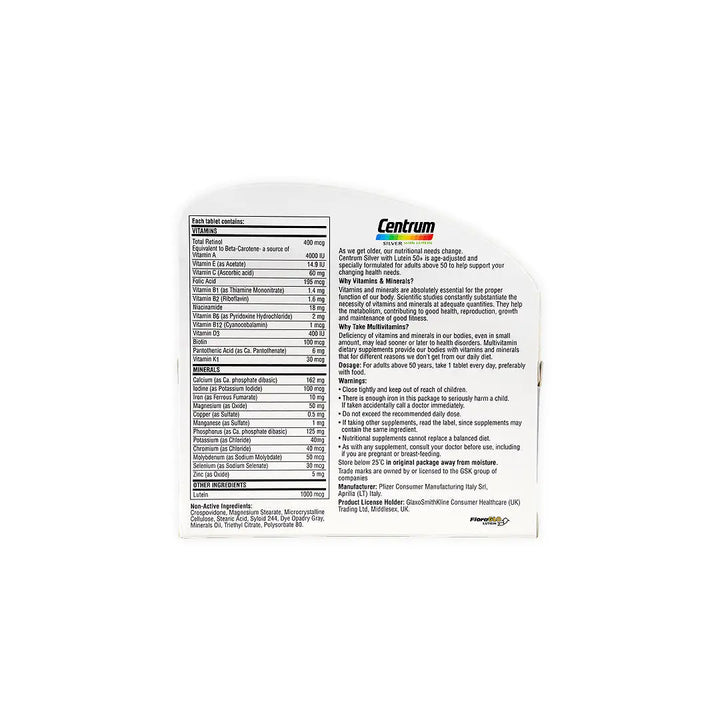 25969-Centrum Silver 100Tab +4