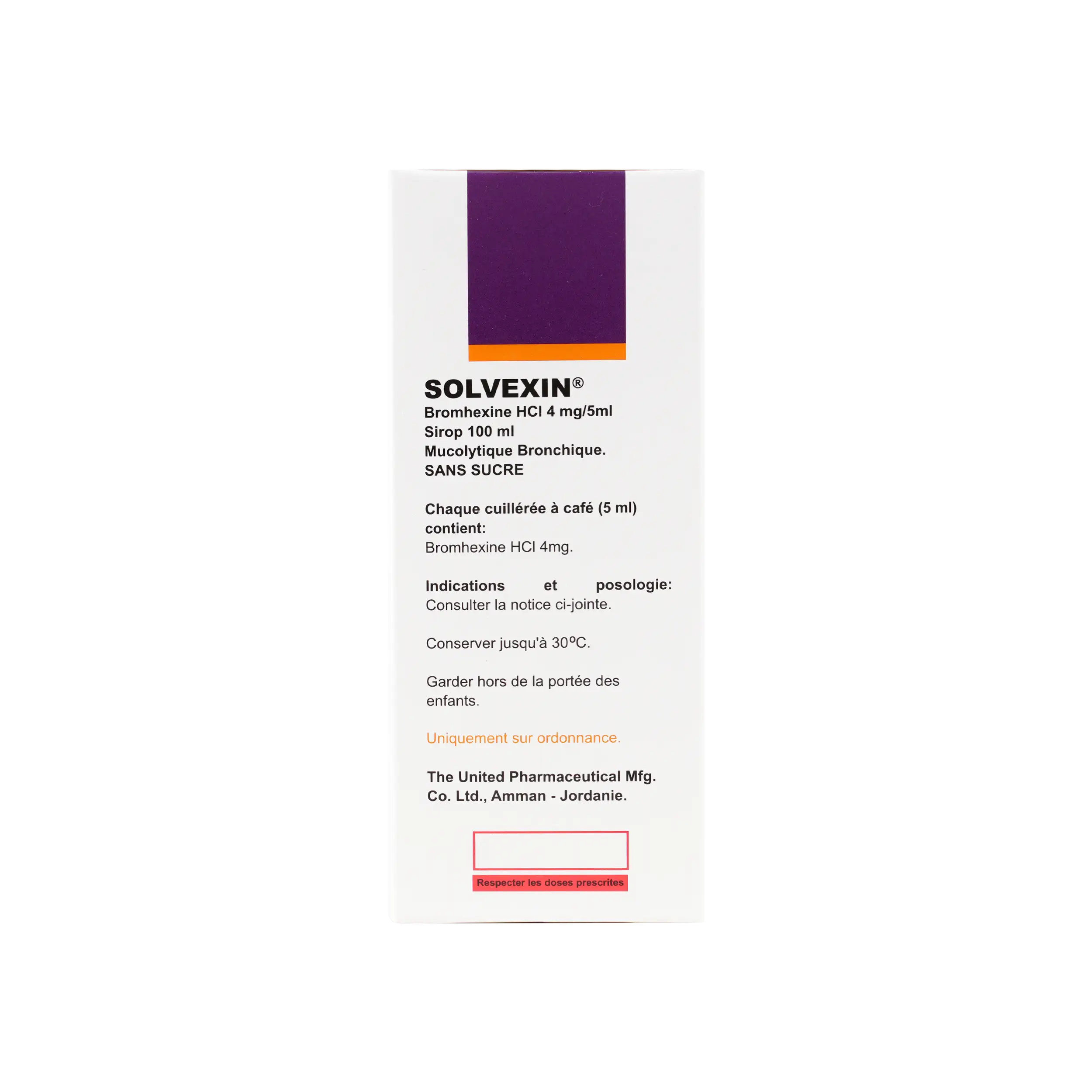 Solvexin Syrup 4Mg/5Ml 100Ml