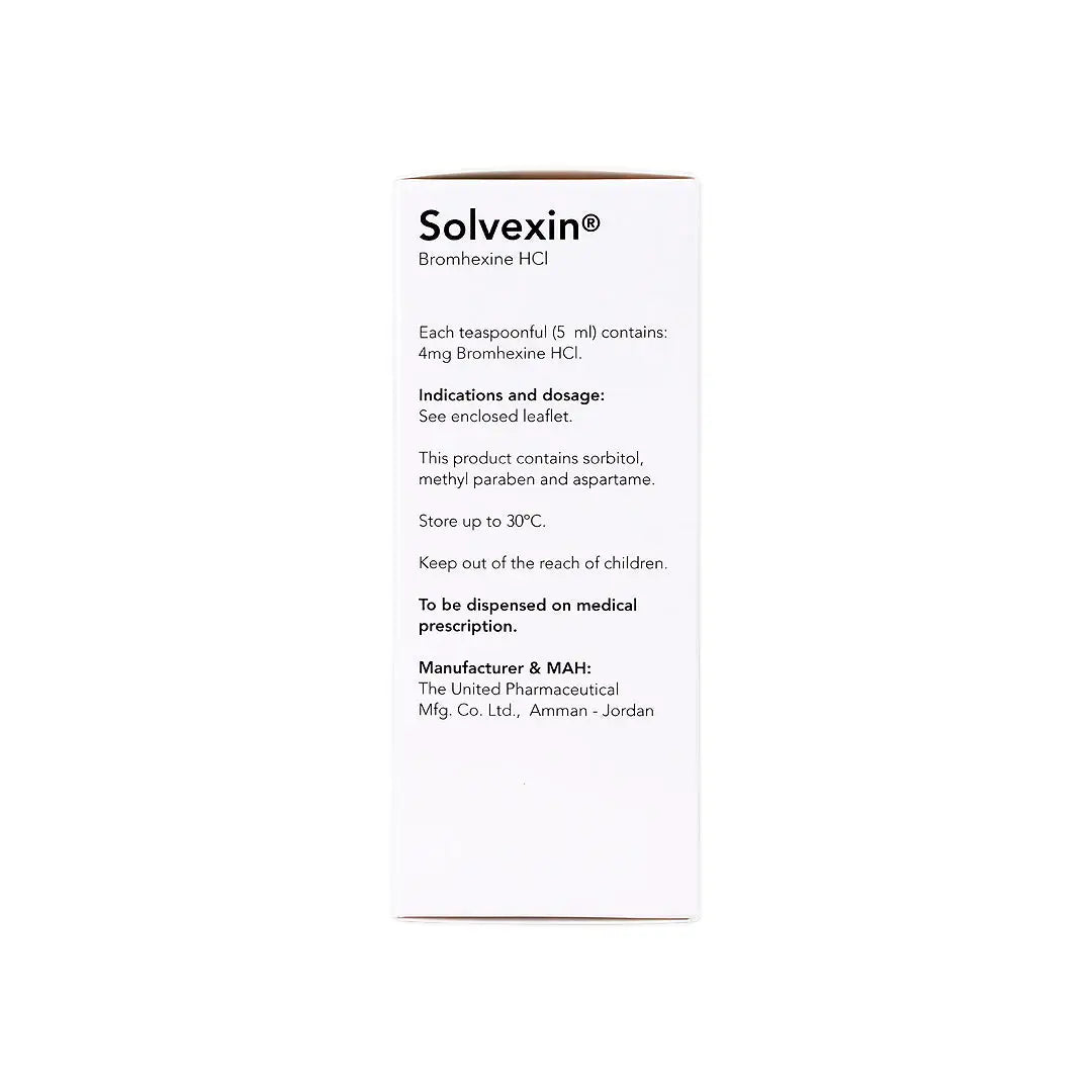 Solvexin Syrup 4Mg/5Ml 100Ml +6